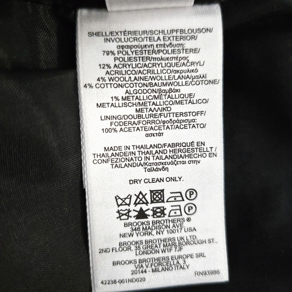 Brooks Brothers Gold, Pink & Green Boucle Tweed Pencil Skirt - Picture 7 of 7